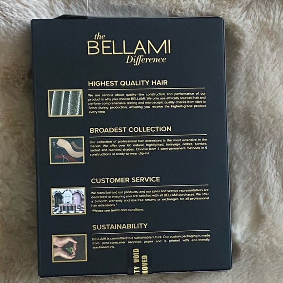 Bellami Professional / Infinity Weft  Jet Black #1 / 16" - Picture 4 of 4